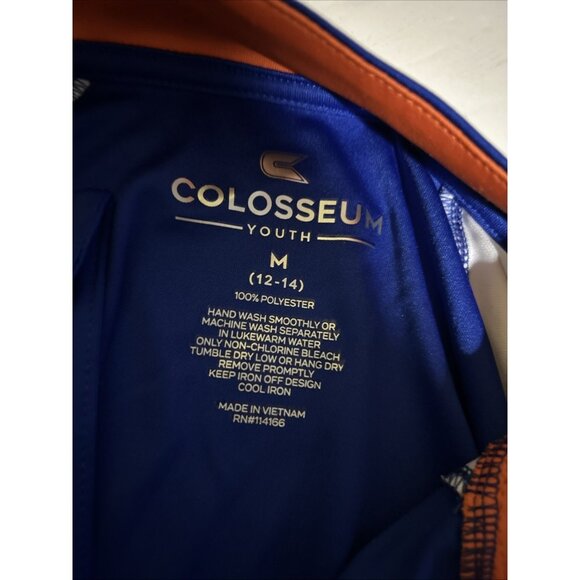 Boise State BSU Broncos Colosseum Blue 1/4 Zip Pullover LS Shirt Youth M 12-14 - Picture 7 of 8